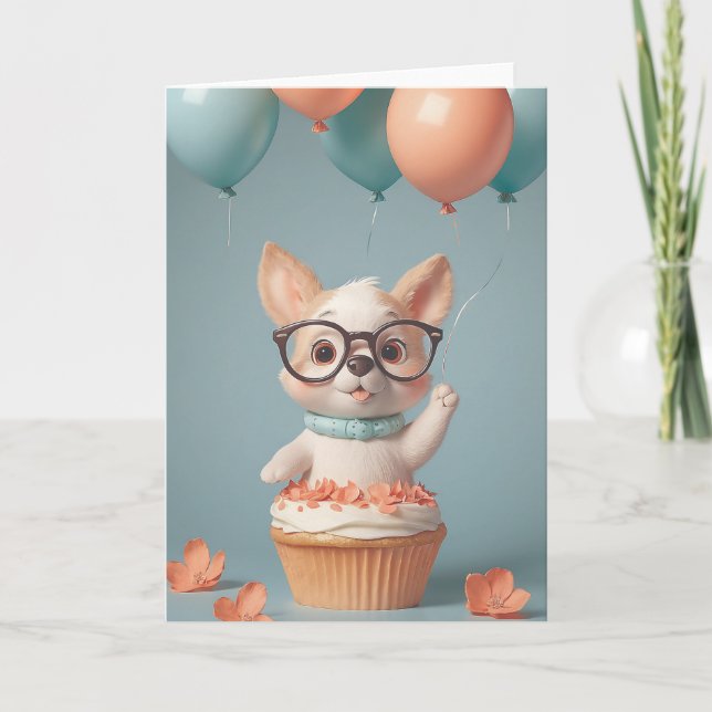 Geeky Nerdy Birthday Celebration Karte (Vorderseite)