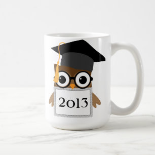 Geeky Owl mit Grad Cap-Klasse Abschluss Tasse