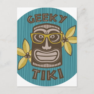 Geeky Tiki Postkarte