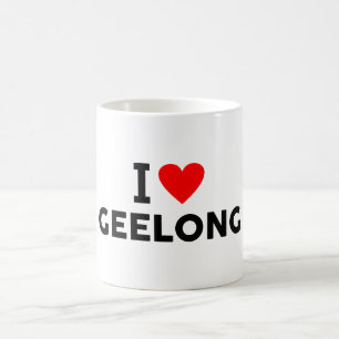 Geelong Australien liebt Stadt Herz gefällt reisen Kaffeetasse