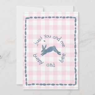 Geem Bunny Bee Bunnies Bees Baby Einladung
