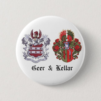 GEER u. KELLAR Familienwappen Button
