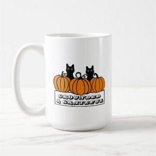 Geerdet und dankbar kaffeetasse