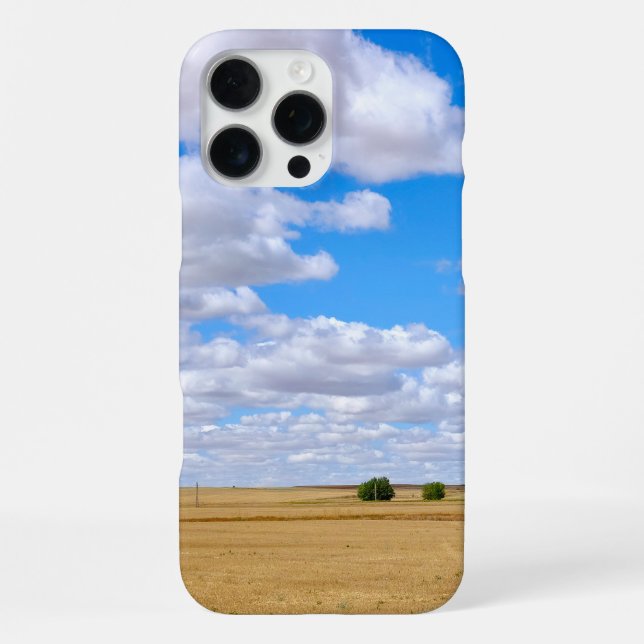 Geerntete Weizenfelder iPhone Hülle (Rückseite)