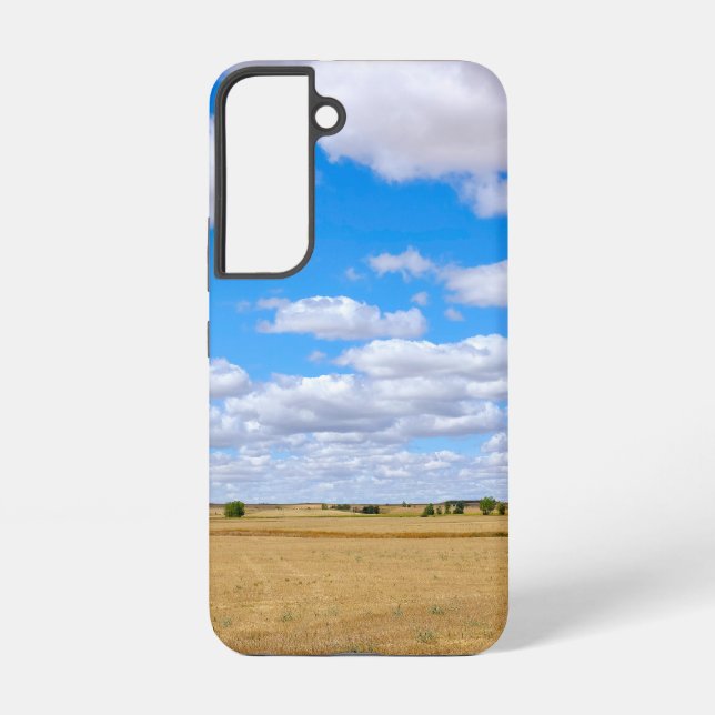 Geerntete Weizenfelder Samsung Galaxy Hülle (Rückseite)