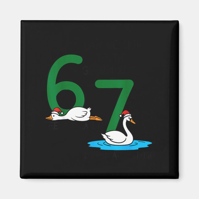 Geese A Laying Swans A Swimming 67 Six Geese Seven Magnet (Vorne)