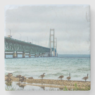 Geese auf Mighty Mac Steinuntersetzer