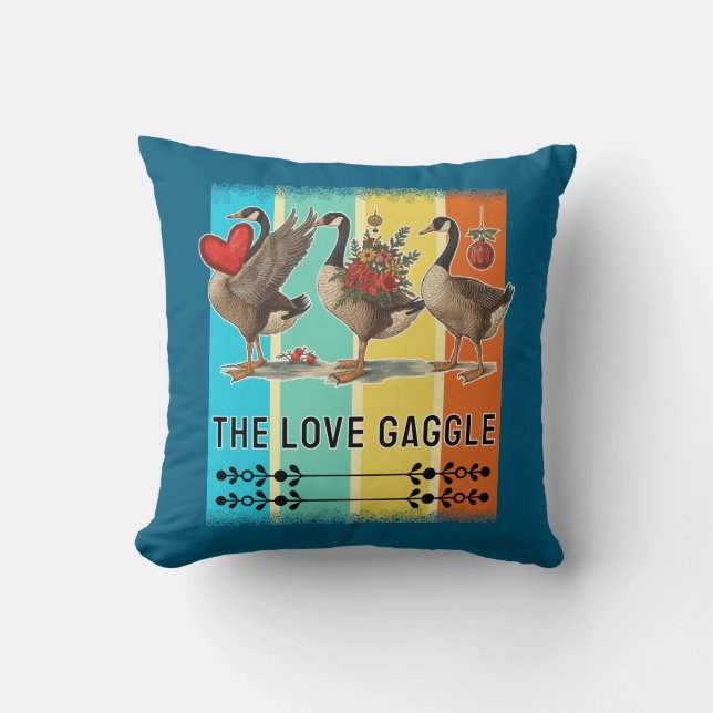 geese plus size T-Shirt Kissen (Vorderseite)