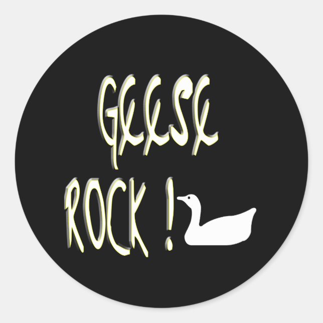 Geese Rock! Aufkleber (Vorderseite)