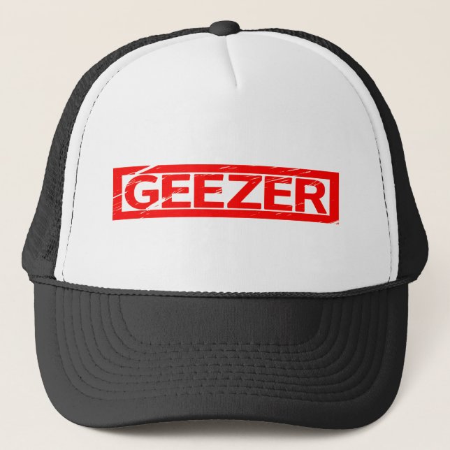 Geezer-Briefmarke Truckerkappe (Vorderseite)