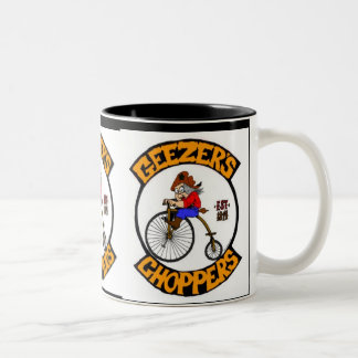 Geezer-Chopper-Tasse Zweifarbige Tasse