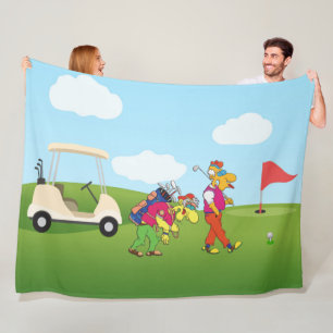 Geezer Golf Fleece Blanket