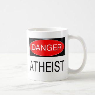 Gefahr - Atheist Lustiges T-Shirt Tasse Hut Schürz