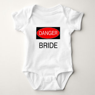 Gefahr - Braut Lustiges Hochzeits-T-Shirt Tasse Sc Baby Strampler
