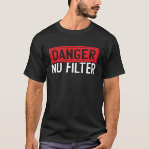 Gefahr, dass kein Filter direkt auf die Punktepers T-Shirt
