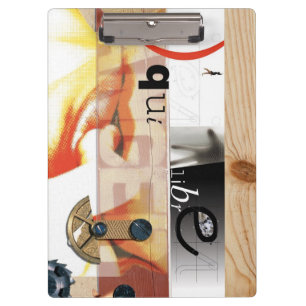 Gefahr - Digitale Collage Art - Zwischenablage Klemmbrett