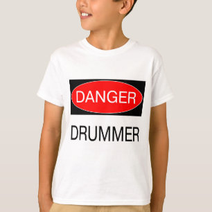 Gefahr - Drummer Funny Musician T - Shirt Tasse Sc