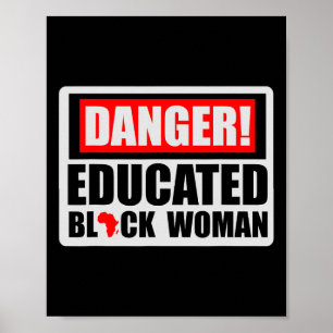 Gefahr erzogen schwarze Frau schwarze Geschichte B Poster