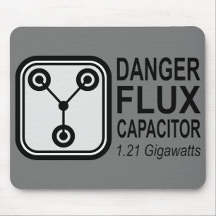 Gefahr FLUX Capacitor 1,21 Gigawatt Mousepad