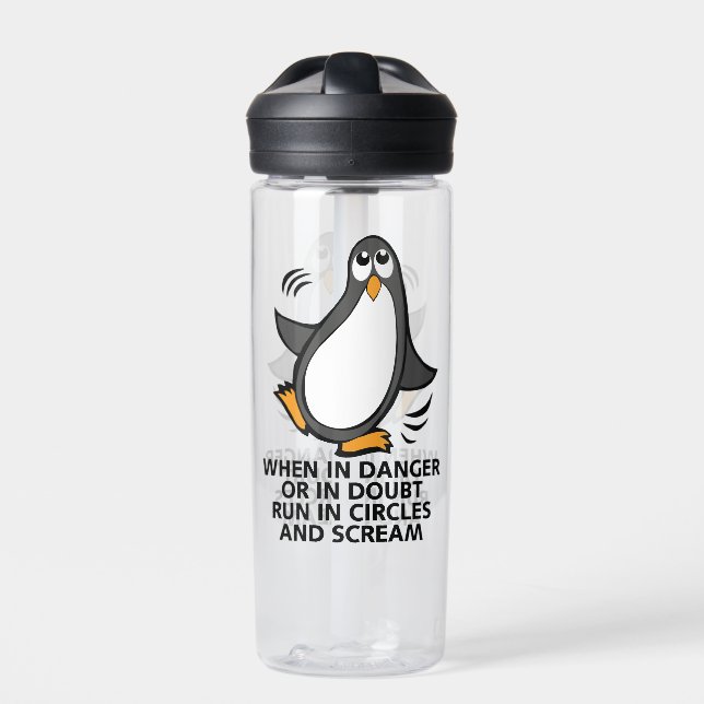 Gefahr Funny Penguin CamelBak Eddy Trinkflasche (Vorderseite)