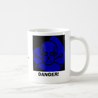 Gefahr, GEFAHR! , Enthält Dihydrous MonoxideHar… Kaffeetasse