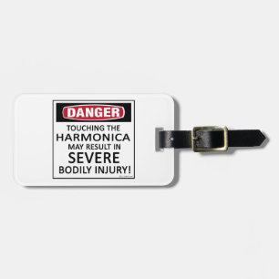 Gefahr Harmonica Gepäckanhänger