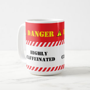Gefahr hoch koffeiniert kaffeetasse