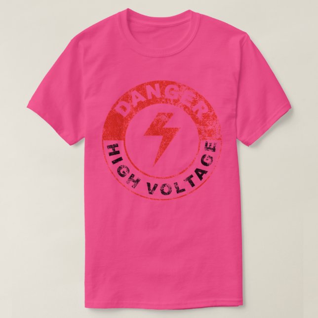 GEFAHR HOHE SPANNUNG T-Shirt (Design vorne)