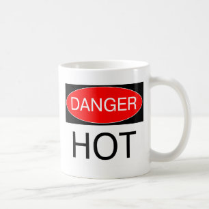 Gefahr - Hot Funny Kaution T - Shirt Beutel Krawat Tasse