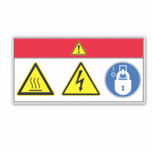 Gefahr/Hot Surface Label Dd2