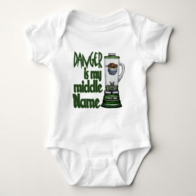 Gefahr ist mein zweiter Vorname Baby Strampler (Vorderseite)