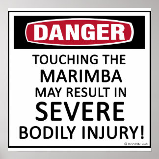 Gefahr Marimba Poster
