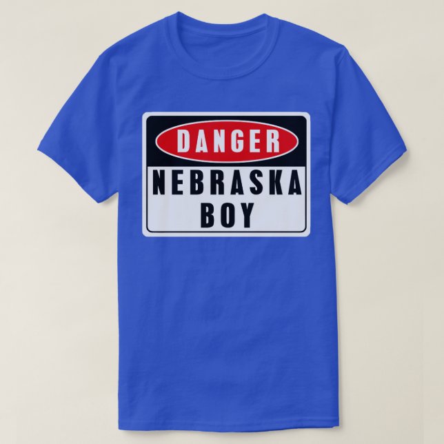 Gefahr-Nebraska-Junge T-Shirt (Design vorne)
