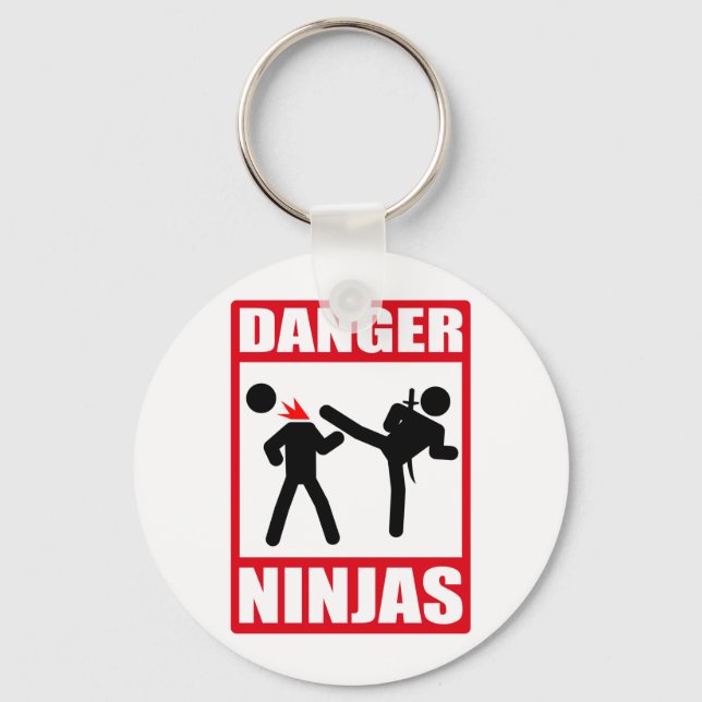 Gefahr Ninjas Schlüsselanhänger (Vorderseite)