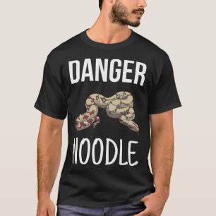 Gefahr Noodle Herpetologe Ophidian Snake T-Shirt