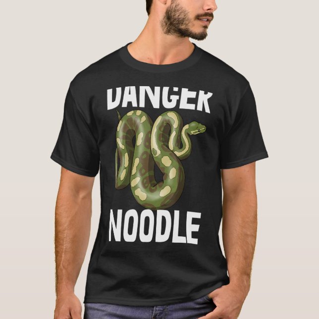 Gefahr Noodle Schlange Python Slithering T-Shirt S (Vorderseite)