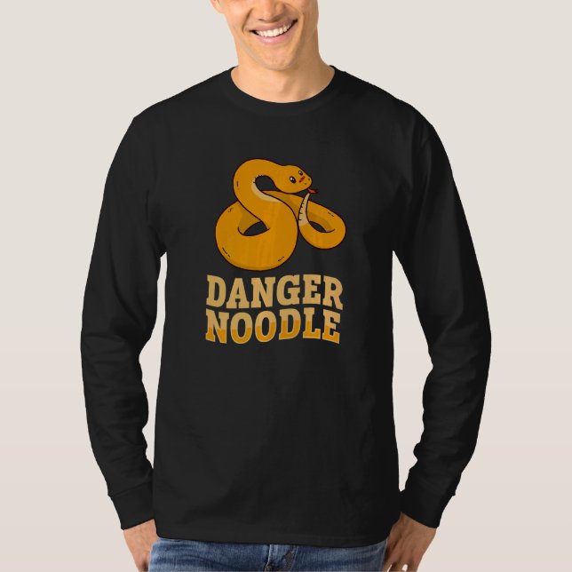 Gefahr Noodle Snake Ball Python T-Shirt (Vorderseite)