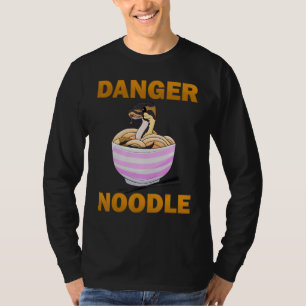 Gefahr Noodle T-Shirt Ball Python Snake Lover
