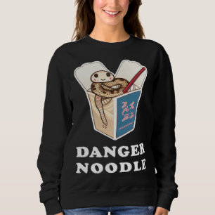 Gefahr Nudel Schlange Kinder Schlangen Meme  König Sweatshirt