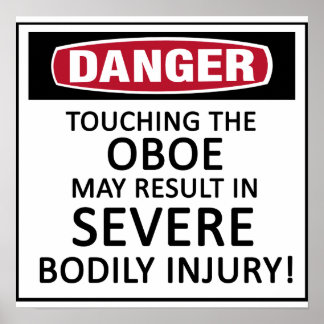 Gefahr Oboe Poster