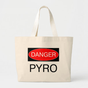 Gefahr - Pyro lustige Pyrotechnician T - Jumbo Stoffbeutel