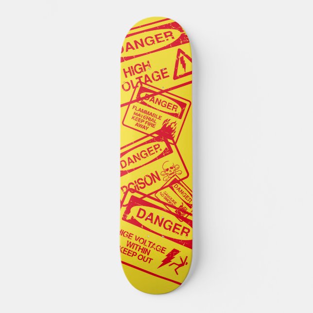 GEFAHR SKATEBOARD (Vorderseite)