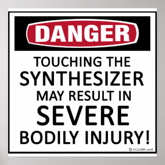 Gefahr Synthesizer Poster
