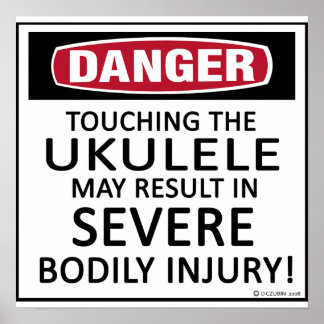Gefahr Ukulele Poster