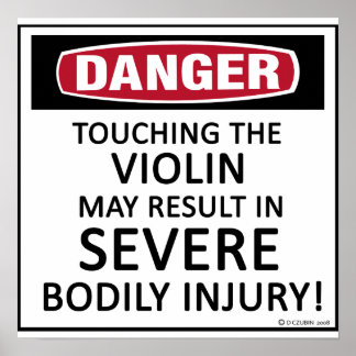 Gefahr Violin Poster