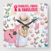 GEFÄHRDET, FIERCE UND FABULOUS SWIFT WALL CLOCK