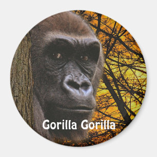 Gefährdete Afrikanische Gorilla Great Ape Art Magn Magnet
