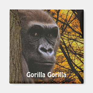 Gefährdete Afrikanische Gorilla Great Ape Art Magn Magnet