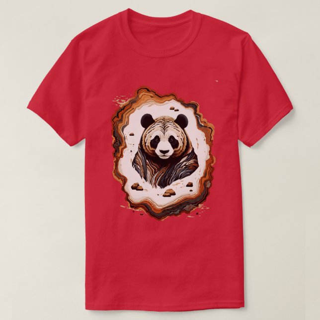 Gefährdete Arten Panda-Bär Mitchell T-Shirt (Design vorne)