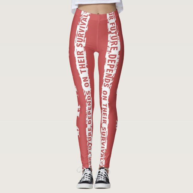 gefährdete Marke Leggings (Vorderseite)